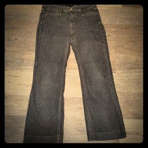 White House Black Market Flared Cropped Jeans